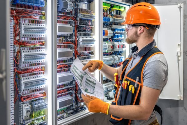 Male electrician working in electrical panel. Male electrician in uniform. High quality photo. Male construction worker in helmet and safety glasses. SSUCv3H4sIAAAAAAAAA41Py47DIAz8F5+JBEm3IfxK1QMBJ7WahgrMVquIf1+Rptrr3mZsz8MbkAcDTknX60E20+R9oxROjfZt36hJf3W9HjS2HQjwlhGM6jp9PndKDao9tVJKKWC0iRyYDWhZcuJomcIKRgqIuHqMO0RPHCLZBYwsAhJbzgkTmK0IcJZxDpF2/vG7bHUOBkBAymMFRfxzdhVgZ1zdT/UvtciCdo+7XAXcX4zxcWQHvtWKFT4jOVrno1NOHB5vvAau2j2Bg7uTP8TvN26UOMSaBfm5BOvRH+s8Poj5QyN+E77+rkspv6tM2PWEAQAA